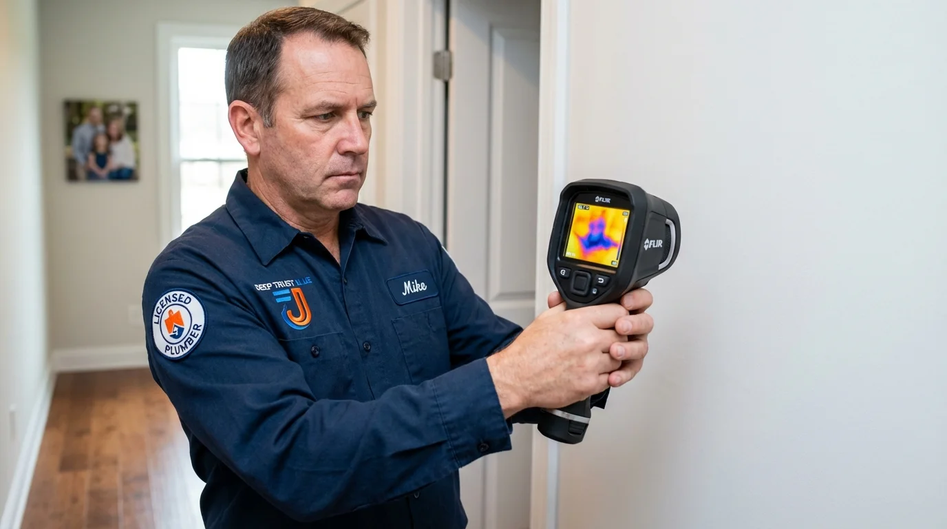 Thermal imaging leak detection by Johns Plumbing LLC in Berlin